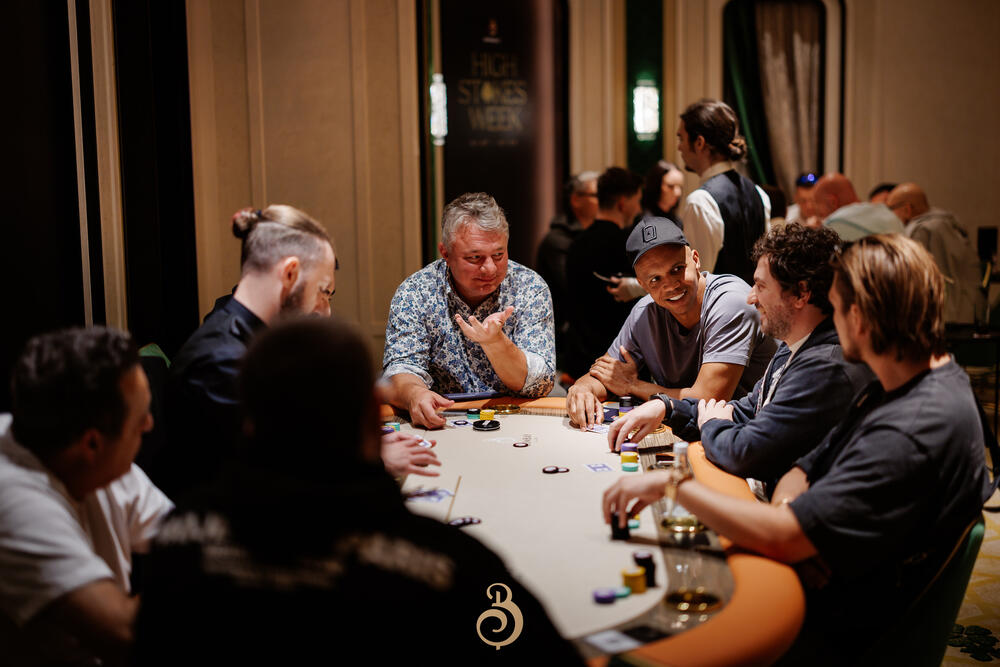 Phil Ivey and players in action at the Bombay High Stakes Week Tallinn Bombay Club