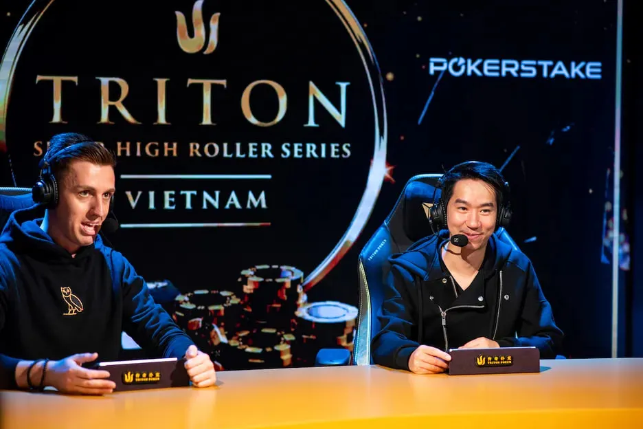 Triton Poker Series Vietnam commentators.