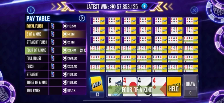 Play WSOP Video Poker