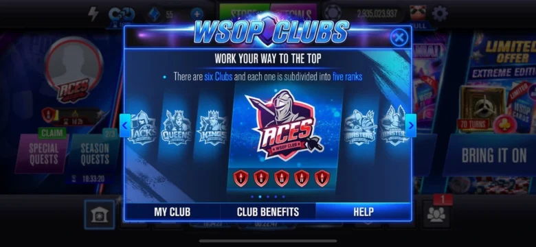 WSOP Clubs