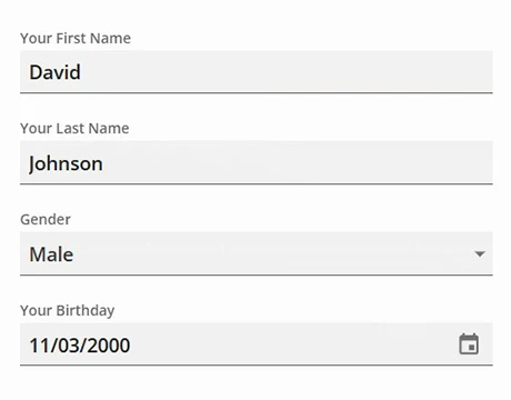 Fill in the Required Information