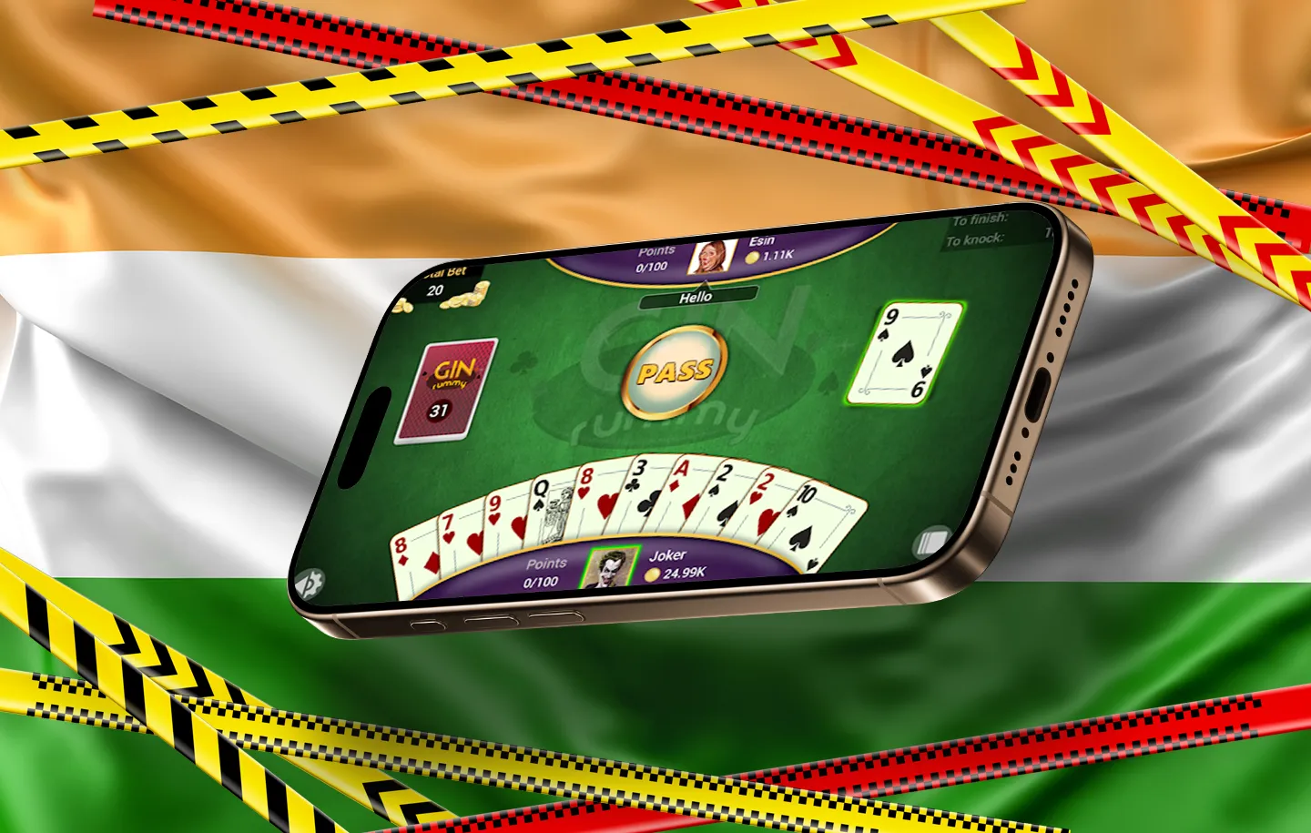 Gambling restriction in India.