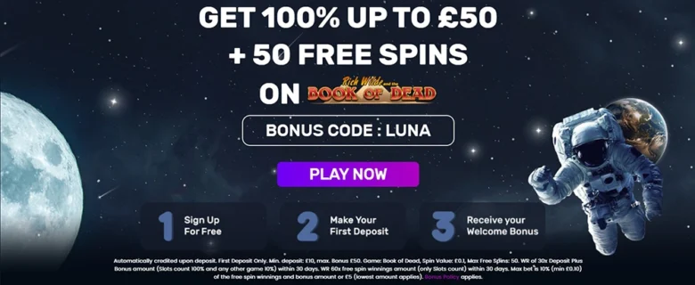 Luna Casino Welcome Bonus