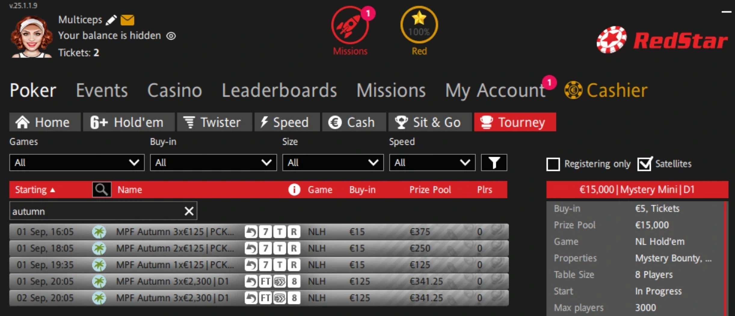 Malta Poker Festival Autumn 2025 RedStar Poker