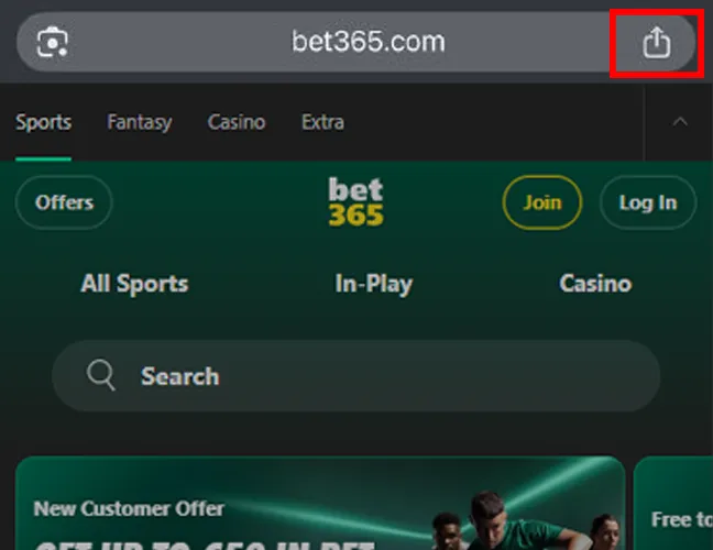 Access the Browser Menu: