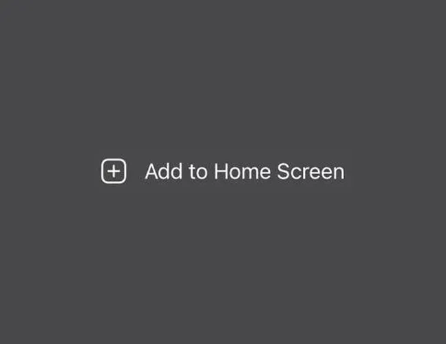 Add to Home Screen: