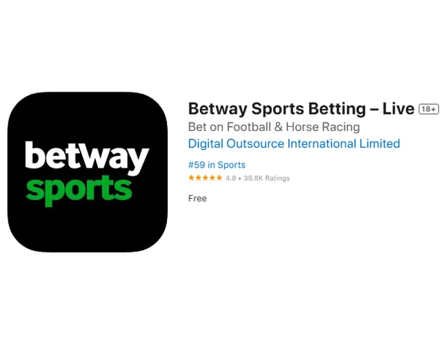 Search for 'Betway':