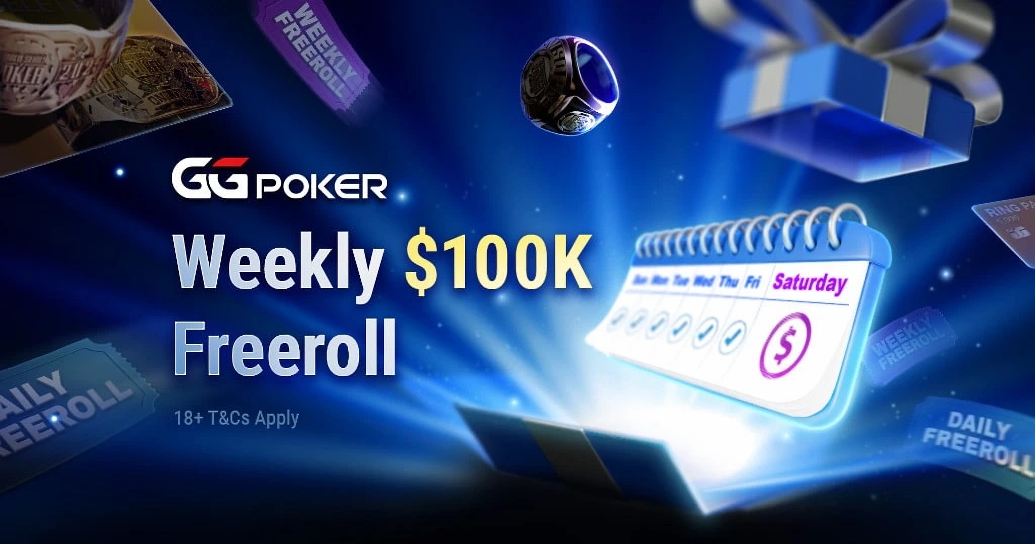 GGPoker Weekly 100K Freerolls 2025