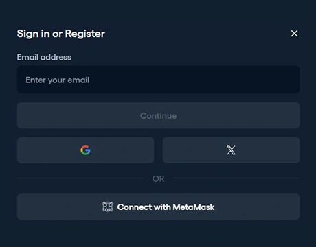 Choose Your Sign-Up Method.