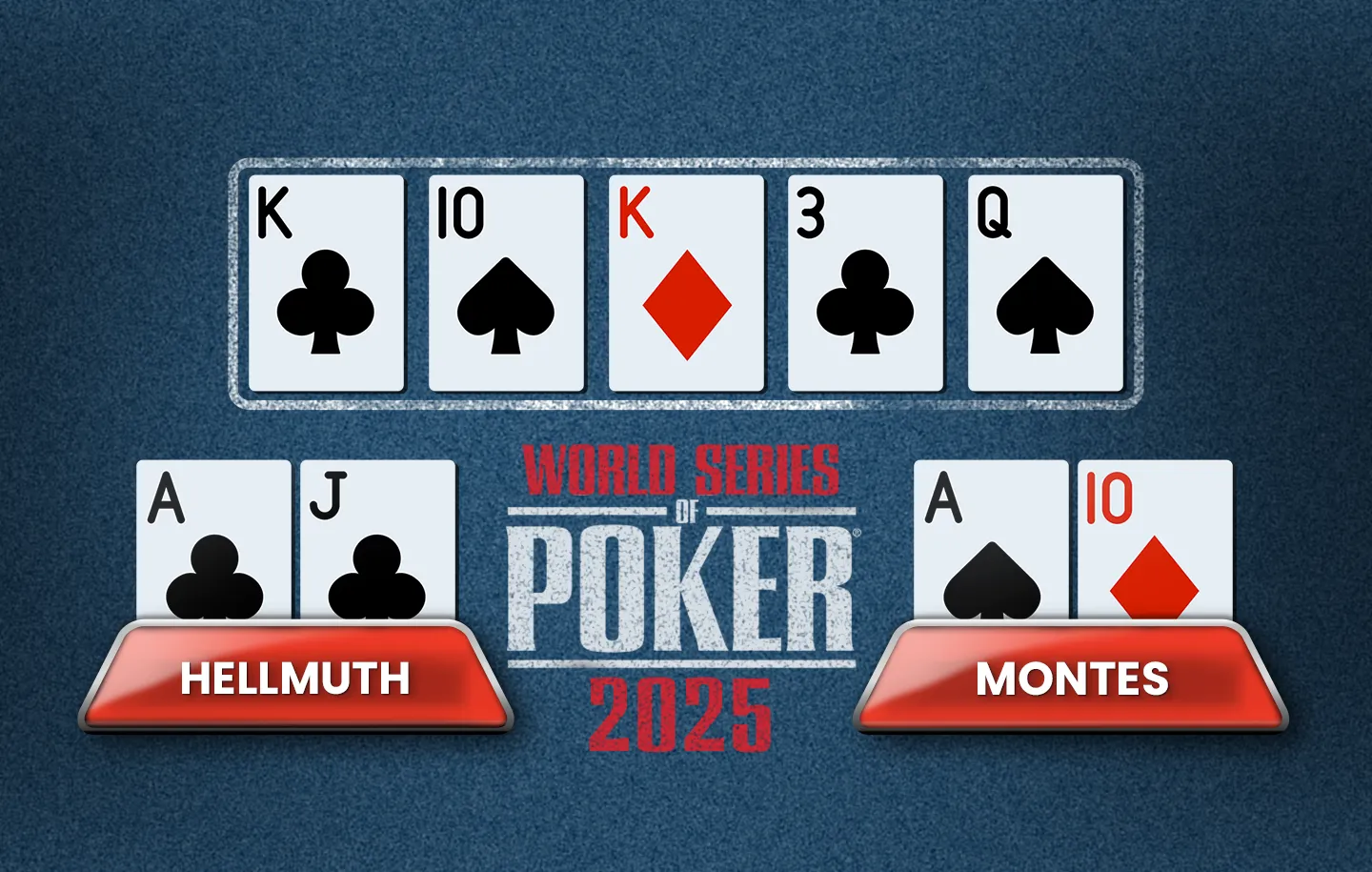 hellmuth vs montes at WSOP 2025.