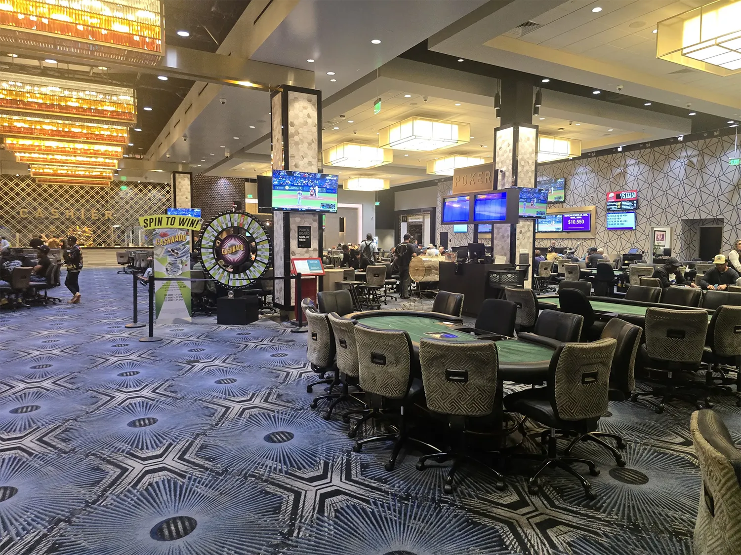 poker tables in california casino.
