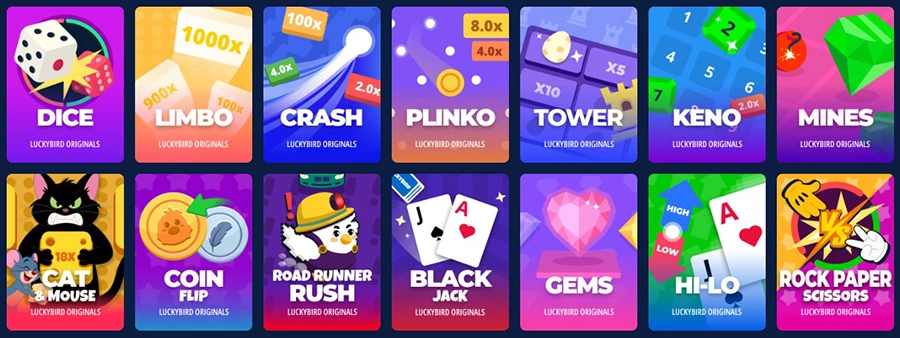 Luckybird Casino Games