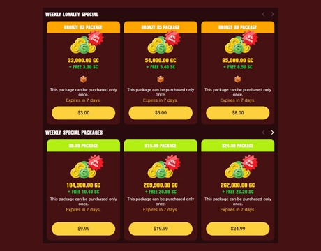 Choose a Coin Package: