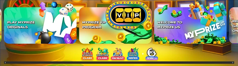 MyPrize Casino Bonuses