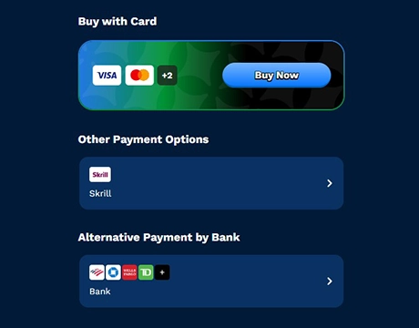 Pick Payment Method: