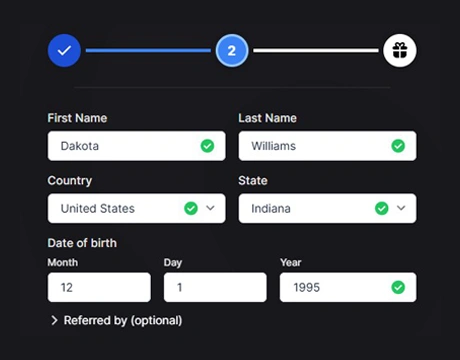 Provide Personal Information: