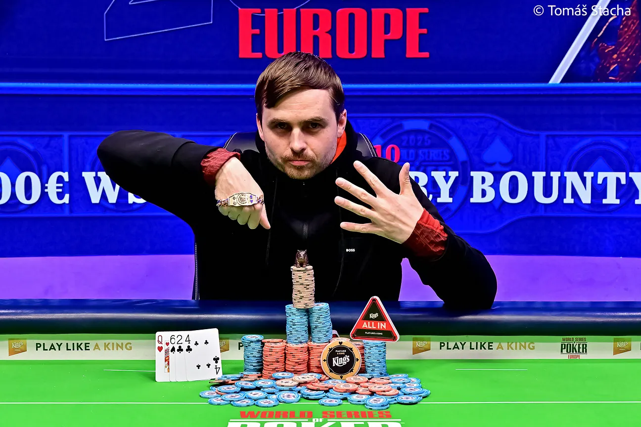 Martin Kabrhel Winners Photo 2025 WSOPE Rozvadov 