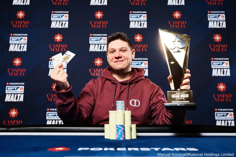 Alex Theologis won EPT Malta 2025 100,000 Super High Roller
