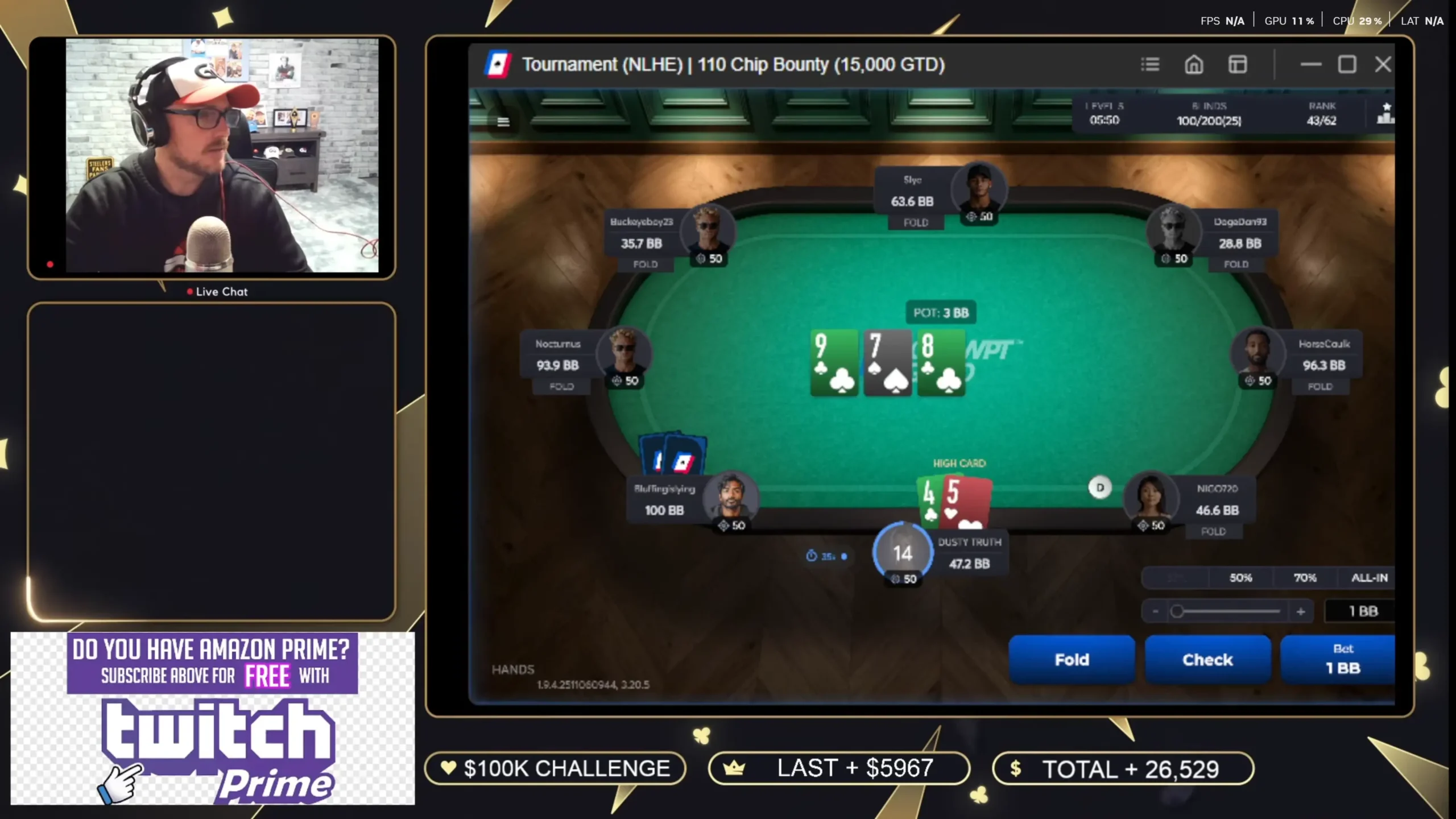 Bobby Winger poker streamer from Canada