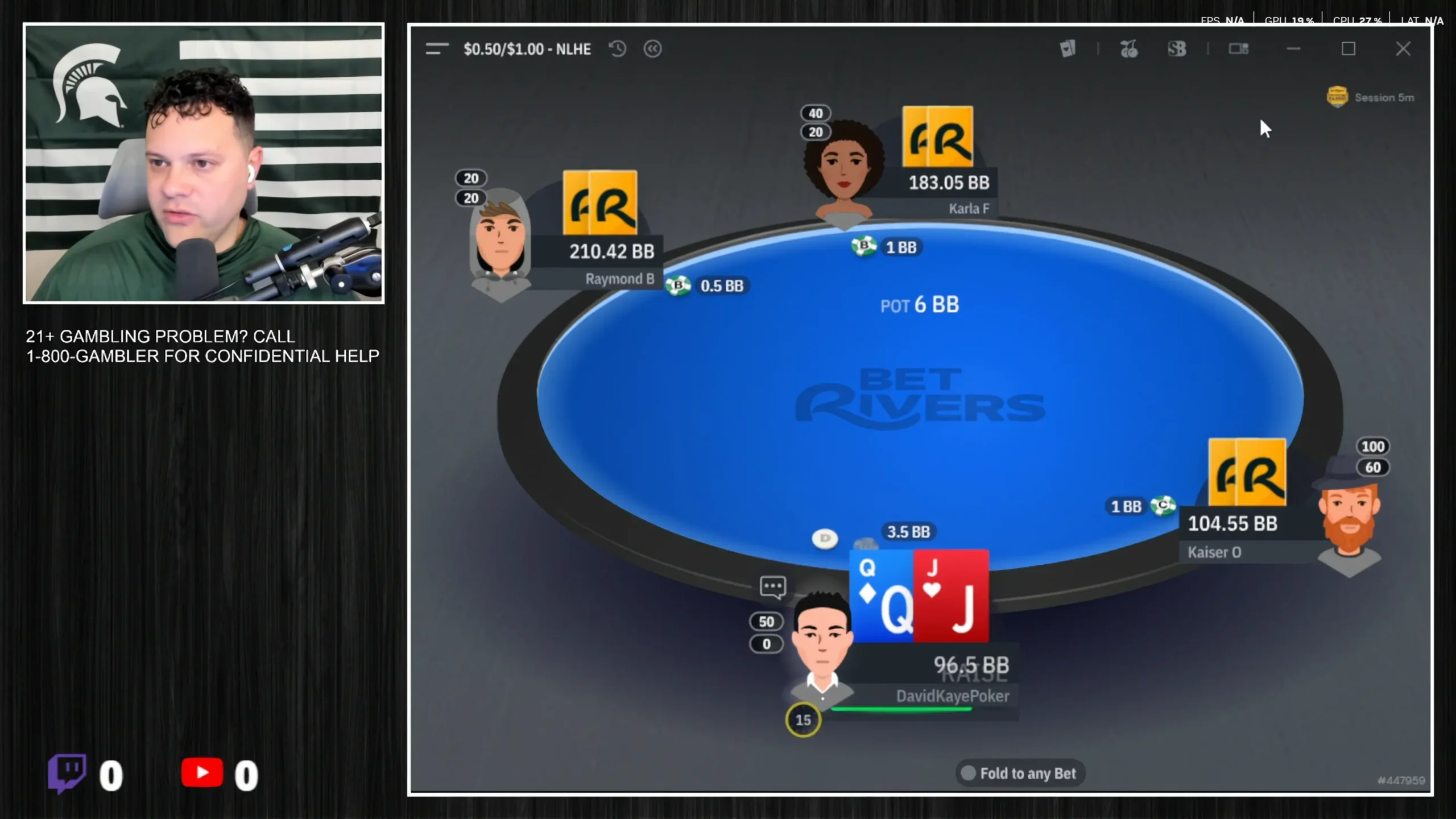 David Kaye poker streamer from North America