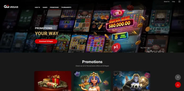 GGVegas Casino Promotions Page