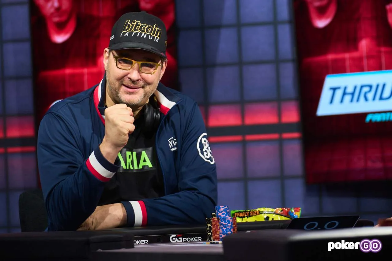Phill Hellmuth at the poker table