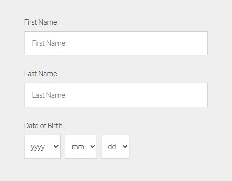 Fill in Personal Details:
