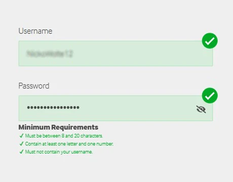 Set Login Credentials: