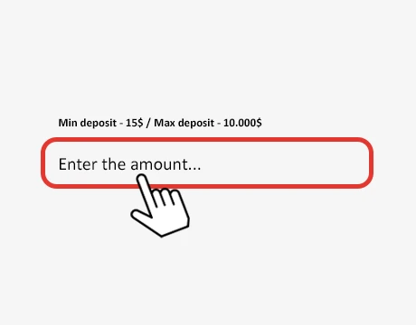 Enter the Deposit Amount.