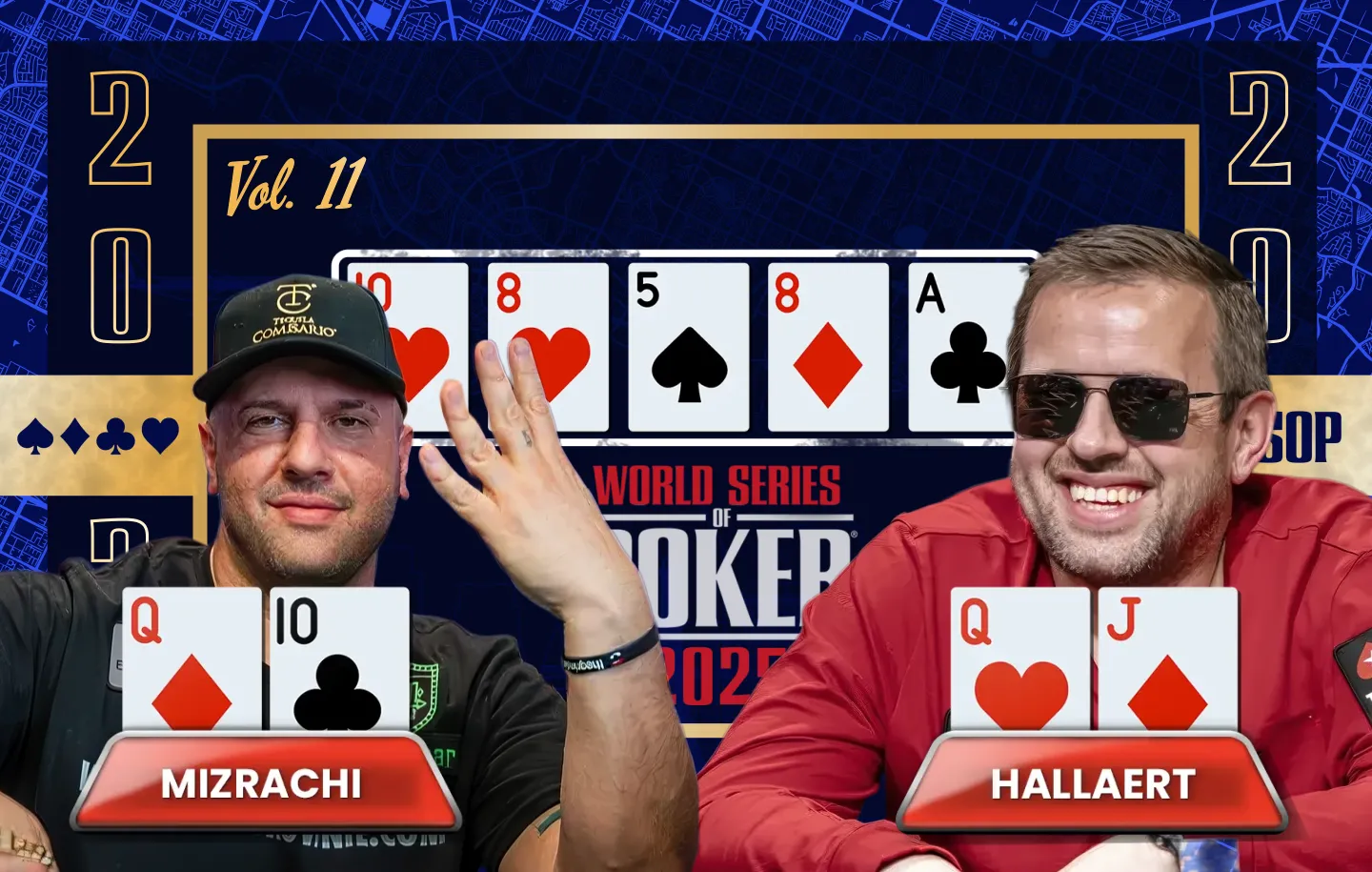 Mizrachi vs Hallaert WSOP 2025.