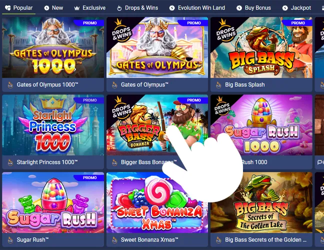 Choose a casino game: