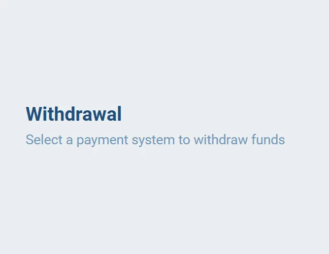 Withdraw winnings: