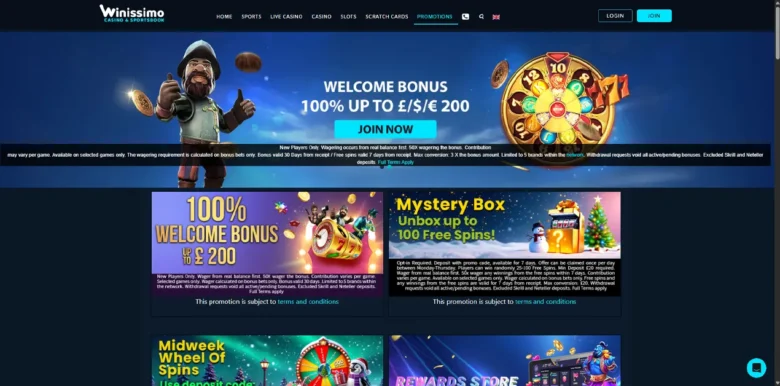 Winissimo Casino Promotions