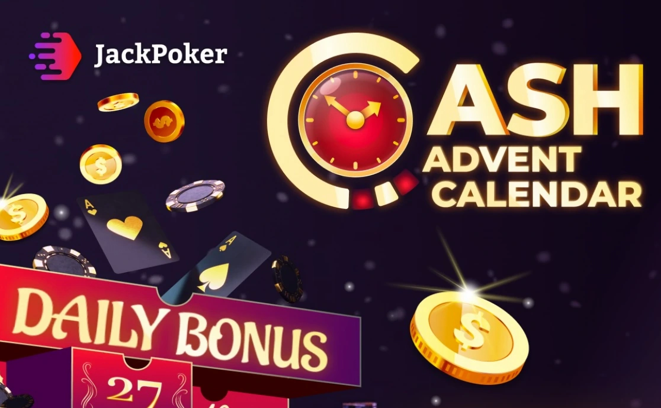 JackPoker Brings Back Its Cash Advent Calendar: 21 Days of Daily Quests and Gifts