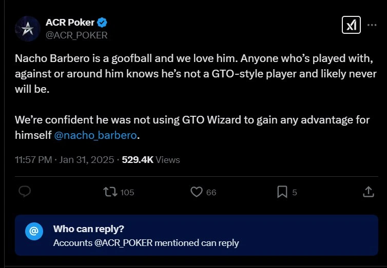 Nachogate 2025 aka GTO WIzard + ACR Poker Drama