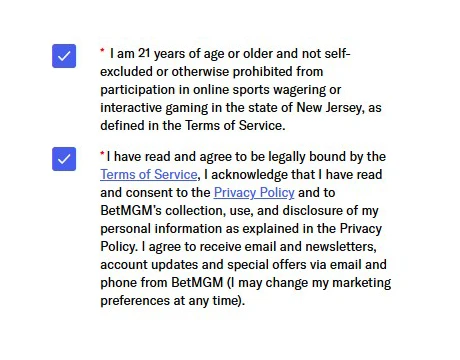 Agree to terms.