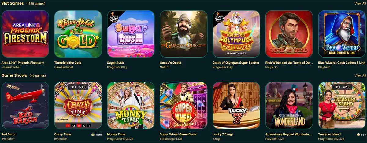 LuckyMate Casino Games