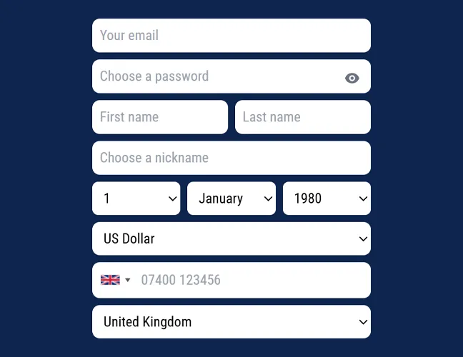 Fill Out the Registration Form: