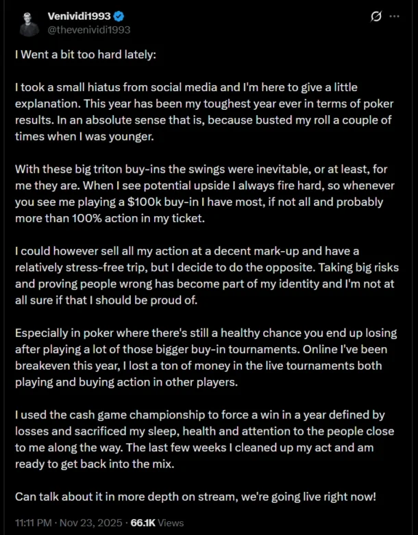 Dirk “VeniVidi1993” Gerritse X Post