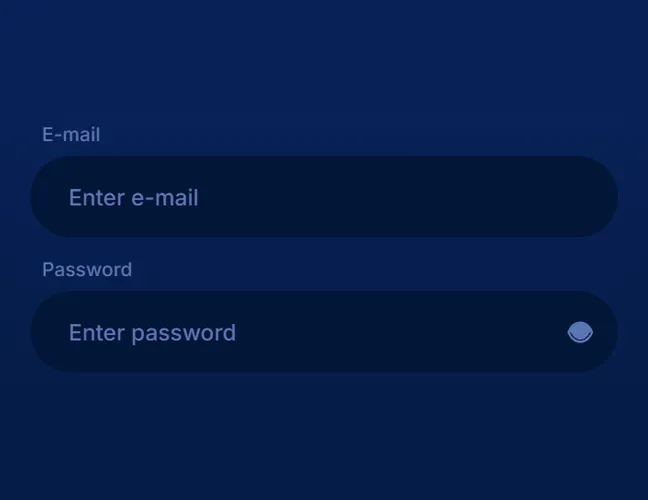 Enter Your Email and Create a Password: