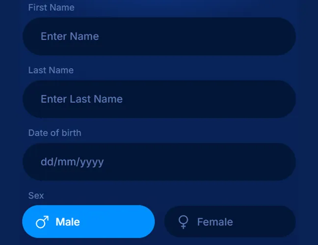 Fill in Your Personal Details: