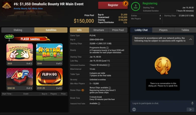 Biggest Daily Tournaments of GGMillion$ Week 