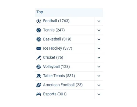 Choose a Sport and Event.
