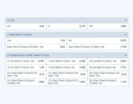 Select a Betting Market.