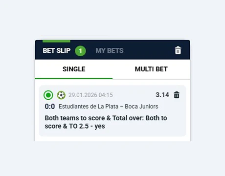 Click on your chosen odds: