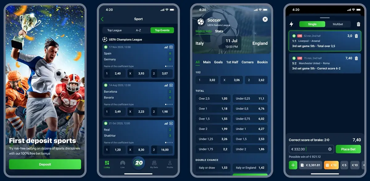 20Bet Sports Mobile Betting
