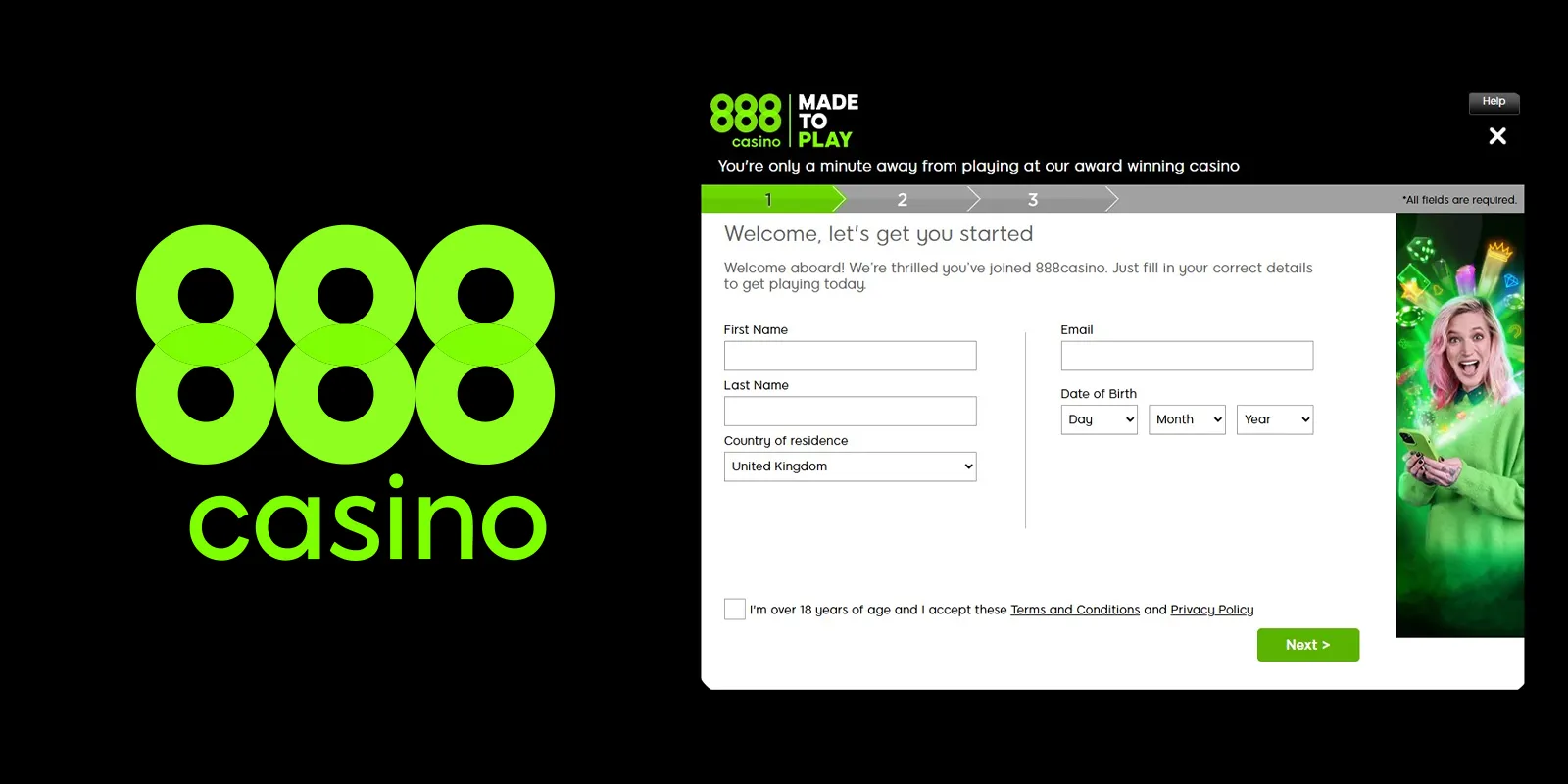 888casino login