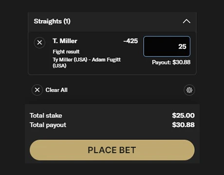 Confirm and Place Your Bet: