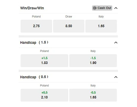 Add selections to the betting slip.