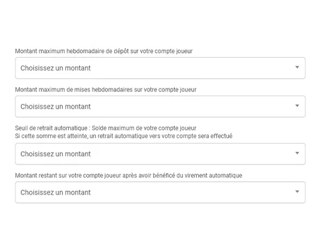 Set Deposit Limits:
